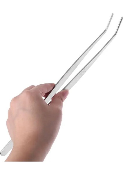 Yeni 30 cm Sürüngen Besleme Maşası Cımbız Kelepçe Kavisli Paslanmaz Çelik Besleyici Klip R7RC (Yurt Dışından) modelleri