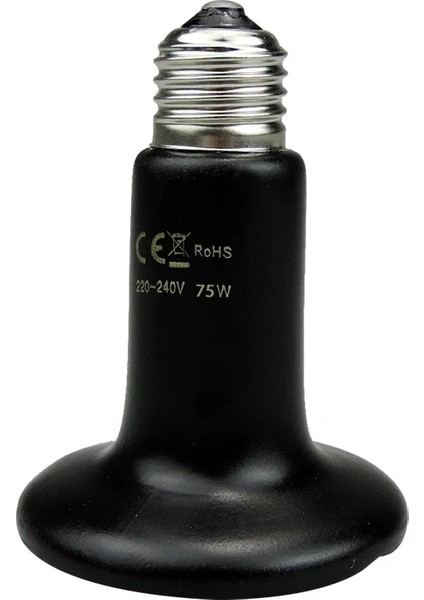 100W Tarzı Seramik Verici Isı Lamba Ampulü Pet Isıtma Ampul Kızılötesi Siyah Sürüngen Brooder Chocadeira Hayvanlar Isıtıcı Seramik Isıtıcı (Yurt Dışından) indirimleri