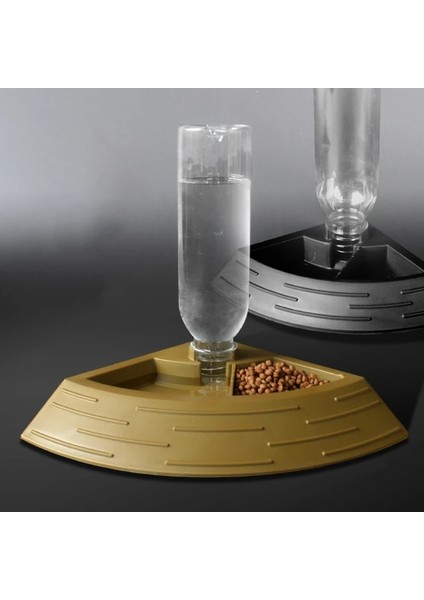 Siyah Stil Otomatik Sürüngen Besleyici Suluk Kaplumbağa Yiyecek ve Su Kasesi Küçük Hayvan Dağıtıcı Teraryum Kertenkele Için Köşe Tabak (Yurt Dışından) modelleri