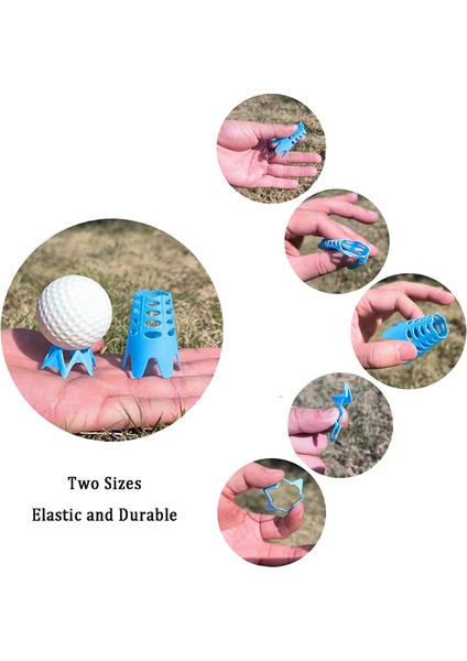 10 Adet Golf Mat Tees, Golf Simülatörü Tees, Sürüş Alanı Için Pratik Golf Tees, Golf Eğitimi Için Ev Golf Tees, Mavi L (Yurt Dışından)