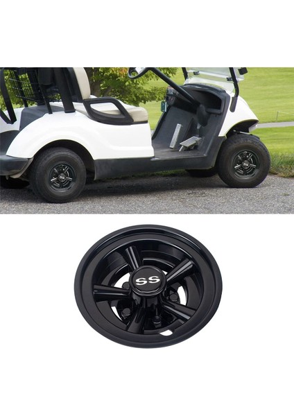 2 Adet 8 Inç Golf Arabası Jant Kapağı Kapağı 5 Golf Arabası Kulübü Araba Için Tasarım Jant Kapağı Konuştu (Yurt Dışından)