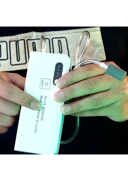 Oksijen Pompası Akvaryum Balık Tankı Ekipmanları USB Şarj Süper Sessiz Evrensel Taşınabilir Açık Balıkçılık Hava Pompası Kompresörü (Yurt Dışından)
