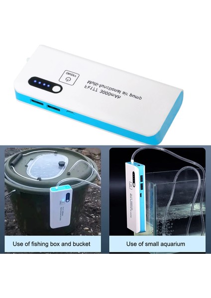 Oksijen Pompası Akvaryum Balık Tankı Ekipmanları USB Şarj Süper Sessiz Evrensel Taşınabilir Açık Balıkçılık Hava Pompası Kompresörü (Yurt Dışından) modelleri