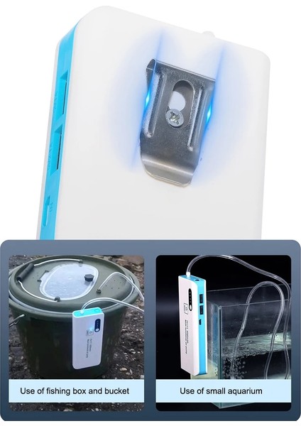 Oksijen Pompası Akvaryum Balık Tankı Ekipmanları USB Şarj Süper Sessiz Evrensel Taşınabilir Açık Balıkçılık Hava Pompası Kompresörü (Yurt Dışından) fırsatları
