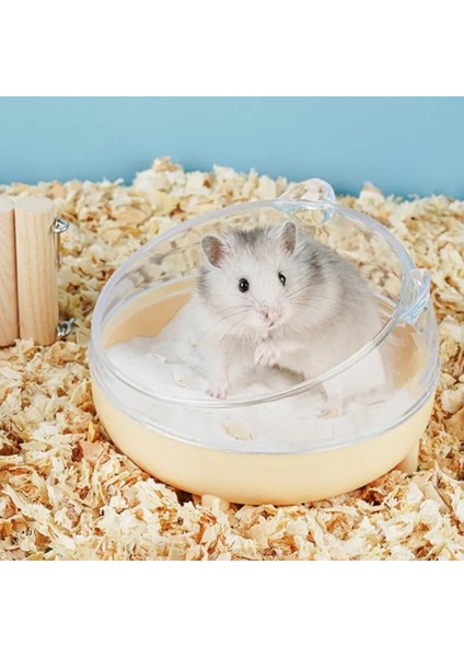 Sarı Stil Hamster Şeffaf Banyo Küveti Ayrılabilir Anti-Sıçrama Büyük Uzay Banyo Kum Yuvası Evcil Hayvan Malzemeleri (Yurt Dışından) fırsatları