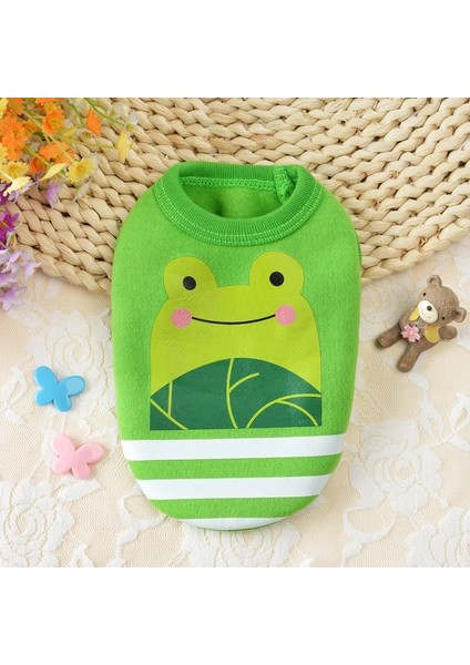 4 Kurbağa Tarzı Xs Boyutu Sevimli Hayvan Yenidoğan Cüce Tavşan Giysileri Erkek Tavşan Bebek Köpek Giyim Cüce Gömlek Gelincik Hoodies Hamster Aksesuarları (Yurt Dışından)