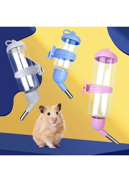 Gri Tarzı 80ML Hamster Tiryakisi Plastik Pet Su Şişesi Dağıtıcı Besleyici Asılı Pet Kobay Sincap Tavşan Köpek Içme Kafa Boru Çeşmesi (Yurt Dışından) fiyatları
