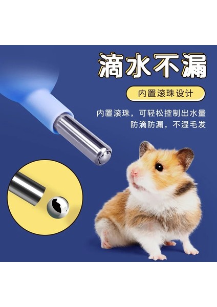 Gri Tarzı 80ML Hamster Tiryakisi Plastik Pet Su Şişesi Dağıtıcı Besleyici Asılı Pet Kobay Sincap Tavşan Köpek Içme Kafa Boru Çeşmesi (Yurt Dışından) fırsatları