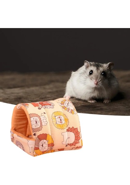 Mavi Stil S Beden Hamster Yuva Baskı Yarı Kapalı Yumuşak Büyük Alan Rahat Sıcak Tutmak Pratik Fil Desen Kış Için Hamster Yatak (Yurt Dışından)