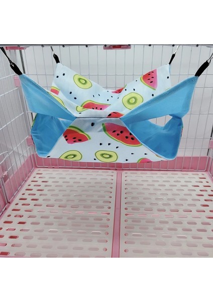 A2 Stili 20X20CM Hamster Yatakları Sıcak Yumuşak Yuva Asılı Kemirgen Kafesi Evi Baskılı Hamak Sıçanlar Gine Domuzu Küçük Hayvan Uyku Tulumu Aksesuarları (Yurt Dışından)