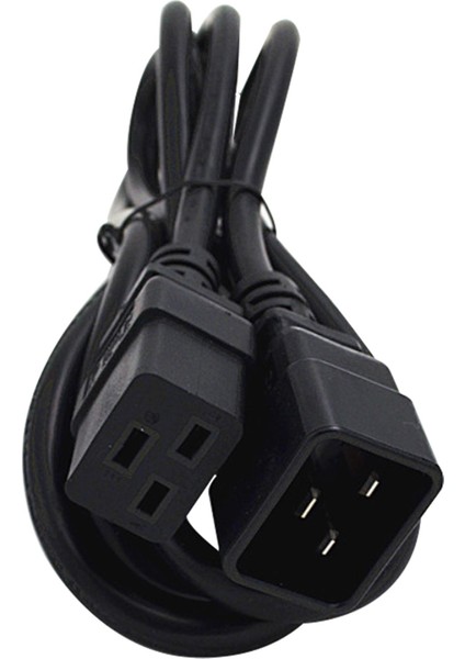 IEC320-C20 - IEC320-C19 Güç Kaynağı Adaptör Kablosu Siyah Uzatma 1.8m (Yurt Dışından)