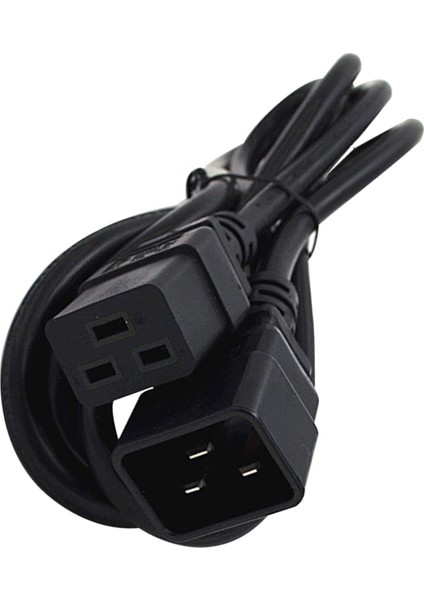IEC320-C20 - IEC320-C19 Güç Kaynağı Adaptör Kablosu Siyah Uzatma 1.8m (Yurt Dışından)