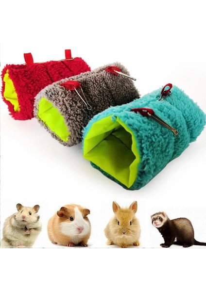 Kamuflaj Stili Küçük Pet Hamster Kafesi Sıcak Tünel Hamak Asılı Yatak Gelincik Sıçan Paul Hamster Kuş Sincap Mağara Kulübe Kafesi Hamster Aksesuarları (Yurt Dışından)