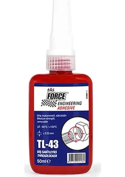 Tl - 43 Civata Sabitleyici Orta Kuvetli 50 ml