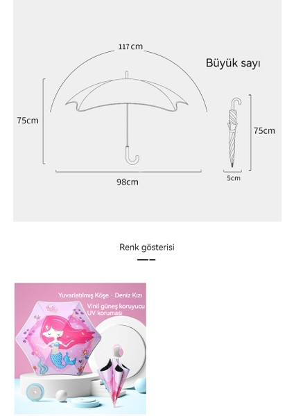 Kadın Uv Korumalı Şemsiye - Pembe (Yurt Dışından) indirimleri