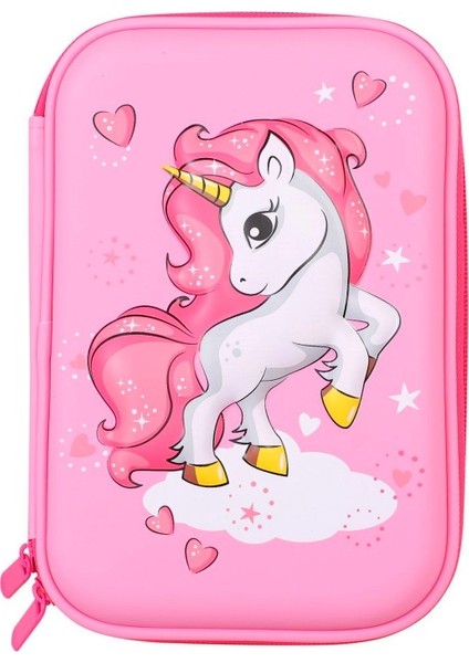 3D Unicorn Kalem Kutusu Çok Fonksiyonlu Yazı Aracı Saklama Kutusu (Yurt Dışından)
