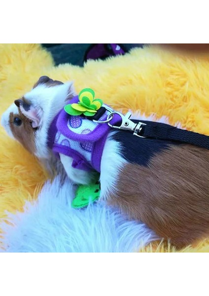 No.6 Stili M Boyutu Yeni Pet Tavşan Hamster Koşum Yelek Tasma Yıldız Dudak Baskı Kelebek Denim Ayarlanabilir Çekiş Göğüs Kemeri Küçük Gelincikler Sıçanlar (Yurt Dışından) fiyatları