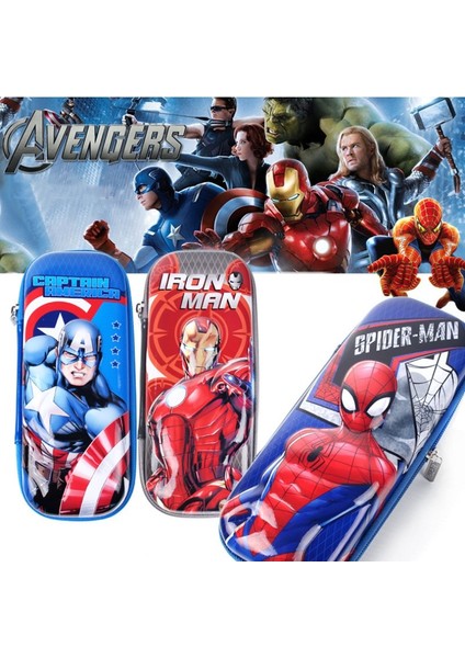 3D Marvel Yüksek Değerli Kalem Çantası Kalem Kutusu Yazma Saklama Kutusu (Yurt Dışından)