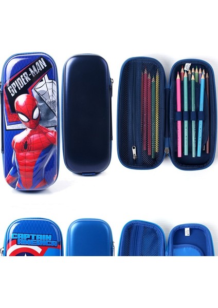 3D Marvel Yüksek Değerli Kalem Çantası Kalem Kutusu Yazma Saklama Kutusu (Yurt Dışından)