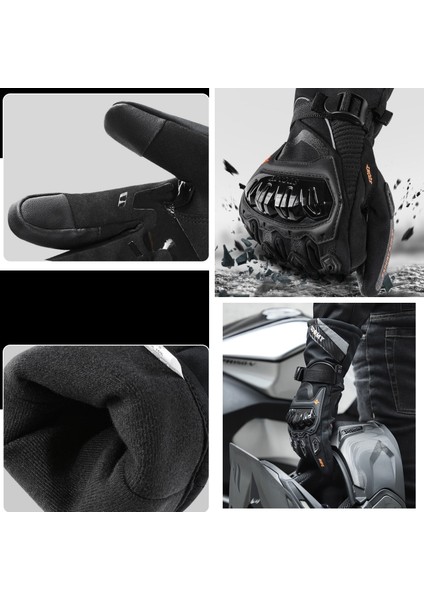 Geceleri Sıcak Su Geçirmez Anti-Şok Anti-Şok Yansıtıcı Motosiklet Eldivenleri (Yurt Dışından) indirimleri