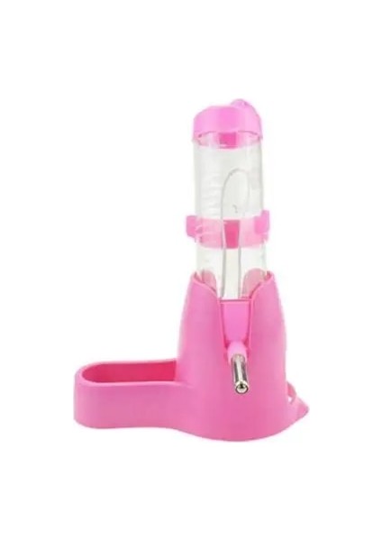Pembe Tarzı 120 ml Hamster Tavşan Sincap Biberon Içme Suyu Besleyici Evcil Hayvan Kaynağı Plastik Büyük Kapasiteli Içme Sürahisi Küçük Hayvanlar Için (Yurt Dışından)