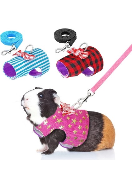 Bir Stil M Boyutu Küçük Pet Tavşan Hamster Papyon Çizgili Yıldız Koşum Yelek Tasma Çekme Halatı Bebek Gelincikler Için Pet Sıçanlar Ilmek Göğüs Kemeri (Yurt Dışından) modelleri