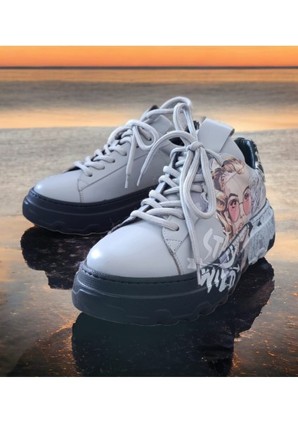Hakiki Deri Kadın Spor Ayakkabı / Sneaker fiyatları