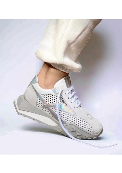 Hakiki Deri Kadın Spor Ayakkabı / Sneaker
