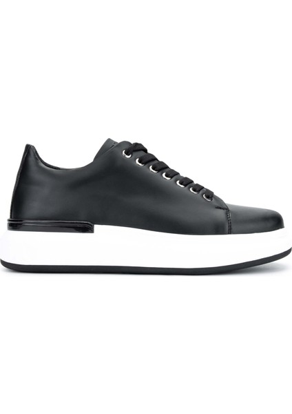 Erkek Hakiki Deri Siyah Sneakers & Spor Ayakkabı 381 19669 Erk Ayk Y24 Sıyah