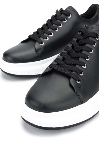 Erkek Hakiki Deri Siyah Sneakers & Spor Ayakkabı 381 19669 Erk Ayk Y24 Sıyah modelleri