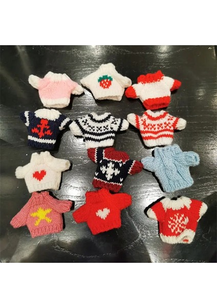 Kırmızı Tarzı Oyuncak Bebek Giysileri Peluş Kolye Kazak Noel Giysileri Kolye Oyuncak Bebek Giysileri Domuz Kardeş Kafa Vücut Aksesuarları Uygun 10 cm Kolye (Yurt Dışından)