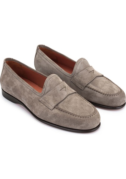 Erkek Hakiki Deri Bej Loafer Ayakkabı 1016 1455 Erk Ayk Y24 Bej Suet fiyatları