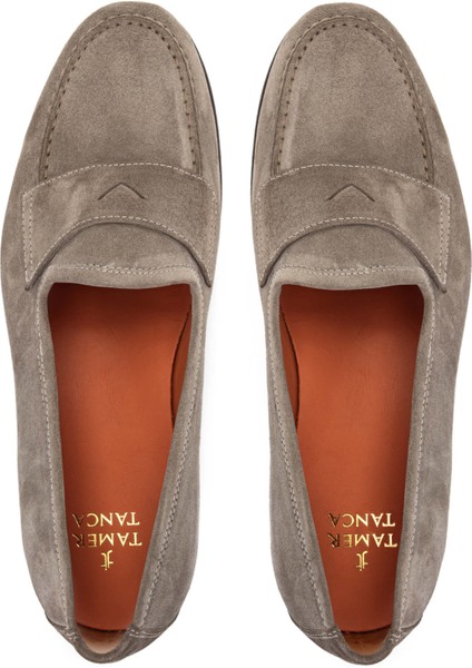 Erkek Hakiki Deri Bej Loafer Ayakkabı 1016 1455 Erk Ayk Y24 Bej Suet fırsatları