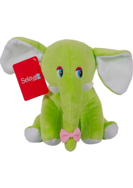 Sevimli Oturan Fil Peluş Oyuncak Uyku Arkadaşı 20 cm
