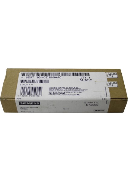 6ES7193-4CD30-0AA0, 6es7 193-4CD30-0AA0 ET200S, Sprıng-Type Termınal