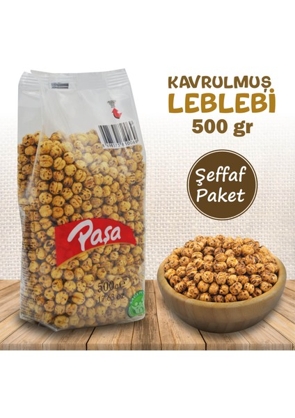 Çifte Kavrulmuş Sarı Leblebi Şeffaf Paket 500 gr (1. Kalite)