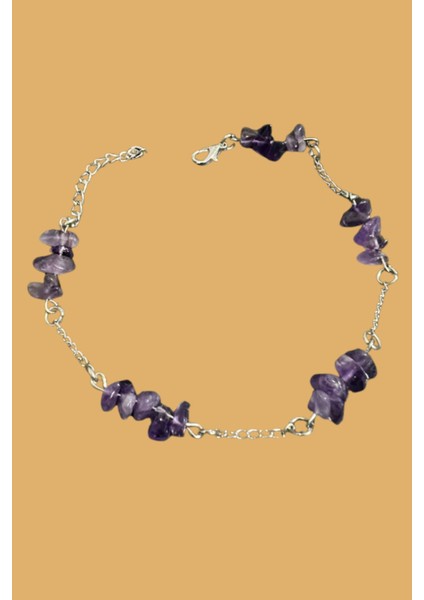 Sertifikalı Ametist Doğal Taş El Yapımı Tasarım Bileklik modelleri