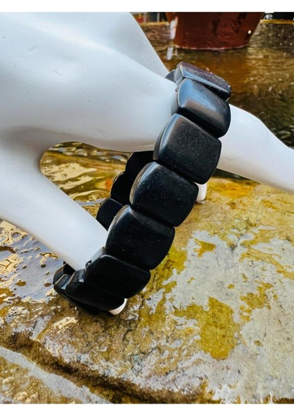 Sertifikalı Doğal Shungite Taşı Özel Kesim Rolex Bileklik Aaa Kalite fiyatları