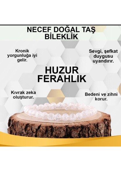 Sertifikalı Necef Doğal Taş Bileklik 6 mm fiyatları
