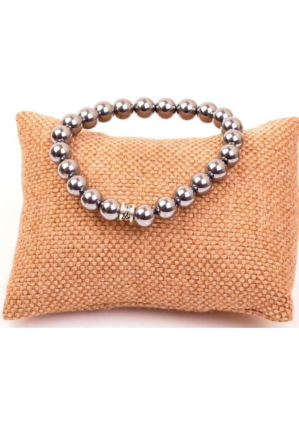 Sertifikalı Terahertz Doğal Taş Bileklik 6 mm