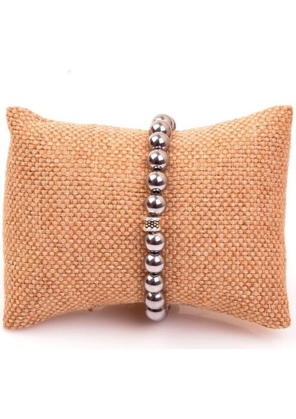 Sertifikalı Terahertz Doğal Taş Bileklik 6 mm modelleri