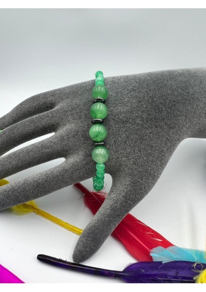 Sertifikalı Doğal Taş Aventurin Hematit Doğal Taş Bileklik 4&8 mm fiyatları