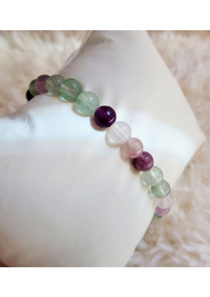 Sertifikalı Florit Doğal Taş Bileklik 8mm fiyatları