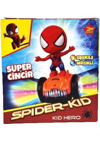 Pilli Işıklı Sesli Spider-Kid Cincır - Spiderman Karakterli Cincir