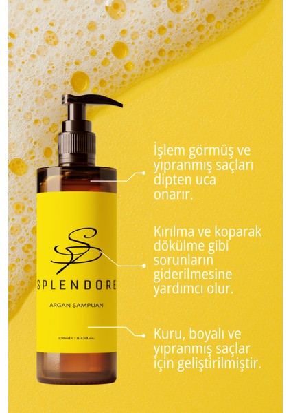 Bitkisel Özlü Ve Tuzsuz Argan Yağlı Şampuan 250 Ml