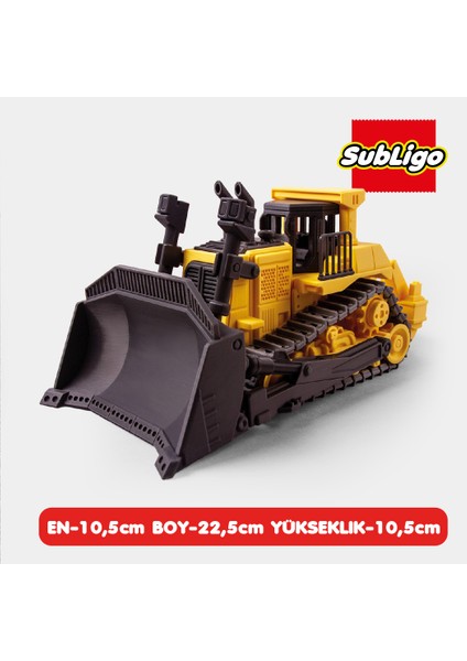 Iş Makinelerı Serisi Kar Küreme Dozeri Model Oyuncak