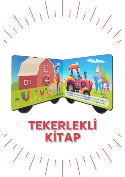 Tekerlekli Kitaplar Ambulans - Traktör - İtfaiye - Kamyon - Otobüs 5 Kitap