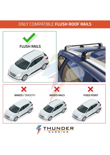 Citroen Berlingo 2024 Ve Sonrası Siyah Thunder Carrier Kilitli Ara Atkı Araç Üstü Bisiklet Taşıyıcı