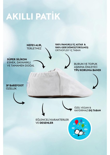 Pandaf Hyper Lacivert Barefoot Akıllı Patik