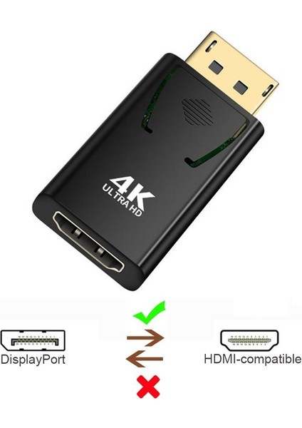 A4946 4K Destekli Displayport HDMI Çevirici Dönüştürücü Adaptör